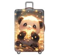 Graffiti Tier Motiv Koffer SchutzhüLle 18-32 Zoll,Elastisch SchutzhüLle FüR Reise HüLle,GepäCkhüLle FüR Trolleys,KofferüBerzug,Suitcase Cover,Kratzfest,Staubdicht Luggage Cover (Panda,L(25-28inch))