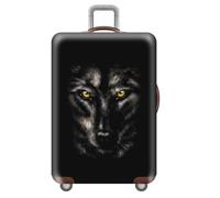 Graffiti Tier Motiv Koffer SchutzhüLle 18-32 Zoll,Elastisch SchutzhüLle FüR Reise HüLle,GepäCkhüLle FüR Trolleys,KofferüBerzug,Suitcase Cover,Kratzfest,Staubdicht Luggage Cover (Wolf,M(22-24inch))