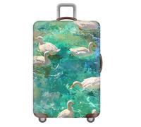 Graffiti Tier Motiv Koffer SchutzhüLle 18-32 Zoll,Elastisch SchutzhüLle FüR Reise HüLle,GepäCkhüLle FüR Trolleys,KofferüBerzug,Suitcase Cover,Kratzfest,Staubdicht Luggage Cover (Ente,XL(29-32inch))