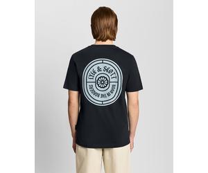 Grafisches Badge Baumwoll-T-Shirt M