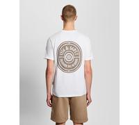 Grafisches Badge Baumwoll-T-Shirt XL