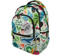 Grafoplás 37502215. Schulrucksack, Kollektion Revolution, Grün, gepolstertes Laptopfach, anpassbar, 33 x 46 x 22,5 cm, Roomy, grün, 33x46x22,5cm, Umweltfreundlich