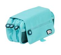 Grafoplas 37543231. Bits & Bobs Federmäppchen, 3 Reißverschlüsse, Pastellblau, 23 x 10 cm