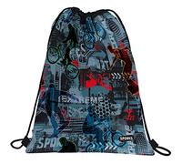 Grafoplás 37611101. Rucksack, flach, Außentasche, 36 x 47 cm, Kollektion Sports, Extreme, bunt, 36x47cm, Schule