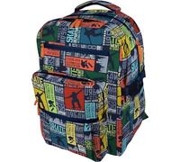 Grafoplás Bigpack Bits&Bobs Großer Schulrucksack, groß, Unisex, Kinder, 1 Stück, blau, 32x46x24cm, Für die Schule