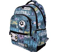 Grafoplás - Ergonomischer Schulrucksack, 33 x 46 x 22,5 cm, gepolsterter Rücken und Griffe, 3 Fächer, spezieller tragbarer Bereich, anpassbar an Kinderwagen, Modell Rubber, Design Hero, Kollektion