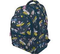 Grafoplás Ergonomischer Schulrucksack, 33 x 46 x 22,5 cm, gepolsterter Rücken und Griffe, 3 Fächer, spezieller tragbarer Bereich, anpassbar an Kinderwagen, Modell Rubber, Dragon Fly-Design, Kollektion