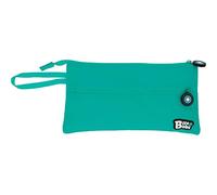 Grafoplás | Flaches Schulmäppchen | Türkis | 2 Taschen | 23,5 x 12 cm | Bits & Bobs | lebendige Farben, türkis, 23,5x12cm, Schule