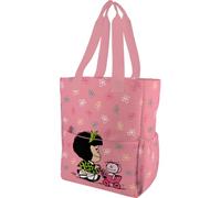 Grafoplás Mafalda Baby Cart Tote Bag Umhängetasche, 37,5 x 31 x 14 cm, 14 Liter, spezielles tragbares Fach, verstärkter Boden, Tragegriff und verstellbarer Schultergurt, Innen- und Außentaschen, Rosa