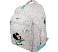 Grafoplás Mafalda Bird Schulrucksack, drei Fächer, 33 x 46 x 22,5 cm, 30 Liter, gepolsterter Laptopbereich, anpassbar an Kinderwagen, perfekt für Schule, Rosa, 33x46x22,5cm, Für die Schule