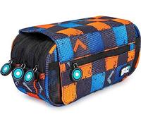 Grafoplás Match, Schultasche mit DREI Fächern, Unisex, Kinder, Bedruckt, 23 x 10 x 10 cm, Bedruckt, 23x10x10cm, Federmäppchen mit DREI Fächern mit Klappe