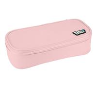 Grafoplas Schulmäppchen mit 3 Fächern, rechteckige Bits&Bobs, Rosa, Hauptfach, Netztasche, mittlere Trennwand für 12 Stifte, Schulbedarf, Rosa, 23x10x6cm, Für die Schule