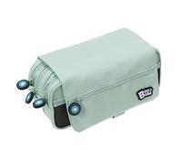 Grafoplás | Schulmäppchen mit DREI Fächern mit Klappe | Mint | Bits & Bobs | weiche Farben | 23 x 10 x 10 cm | inkl. Zeitplan und Identifikationszone, Mint, 23x10x10cm, Schule