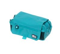 Grafoplas | Schulmäppchen mit DREI Fächern mit Klappe | Türkis | Bits & Bops | lebendige Farben | 23 x 10 x 10 cm | inkl. Zeitplan und Identifikationszone, türkis, 23x10x10cm, Schule