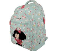 Grafoplas - Schulrucksack Mafalda Pyjama mit drei Fächern, 33 x 46 x 22,5 cm, 30 Liter, gepolsterter Bereich für Laptop, anpassbar an Kinderwagen, perfekt für Schule, Rosa, 33x46x22,5cm, Für die