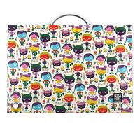 Grafoplás | Schultasche mit Griff und Druckknopfverschluss | Polypropylen | Foliengröße | 24,5 x 34,5 x 4 cm | Kollektion Design Bits & Bobs Pop Up Design Hello