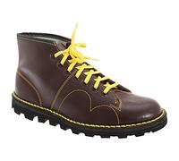 Grafters Original Retro Unisex Monkey Stiefel, Weinrot, Gre 38