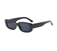 Grainas Retro Rechteckige Sonnenbrille für Damen Herren Unisex Vintage Schmale Brille UV400-Schutz Sunglasses
