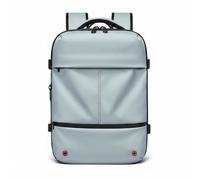Gralara Rucksack Vakuum Kompressionsrucksack Laptoprucksack Reisetasche mit USB Ladeanschluss Brustgurt Trolley Befestigung, Blau, Blau, 16 Zoll Länge 30cm Höhe 42cm Breite 15cm, Erweitert Auf 20cm