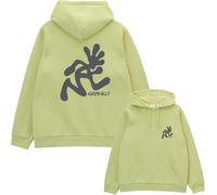 Gramicci - Sweatshirt mit Kapuze aus Fleece-Jersey - Herren - Running Man Hooded Sweatshirt Lime - Running Man Hooded Sweatshirt Lime für Grün L