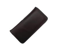 Gramigg Federhalteretui aus Leder, 3 Fächer, Federmäppchen mit Reißverschluss, für Studenten, Geschäftsleute, Schule, Büro und den täglichen Gebrauch, tragbarer Füllfederhalter-Organizer, B