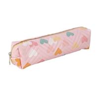 Gramigg Federmäppchen aus Leder mit Cartoon-Motiv, mit Reißverschluss, für Schule, Büro, Reisen, Essentials, a