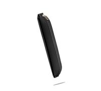 Gramigg Federmäppchen aus PU-Leder mit verstellbarem Gummiband, Notizbuch-Federmäppchen für Planer, Ordner, Bücher, Reisetasche, Schwarz