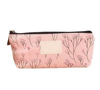 Gramigg Schüler-Federmäppchen aus Segeltuch, Blumenmuster, Stiftebox für die Organisation von Schulbedarf, tragbare Tasche für Studium, a