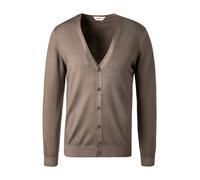 Gran Sasso Cardigan Herren Regular Fit V-Ausschnitt Merinowolle braun, 56 (XXL)