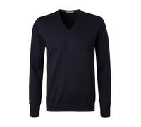 Gran Sasso Pullover Herren Regular Fit V-Ausschnitt Schurwolle blau, 46 (S)