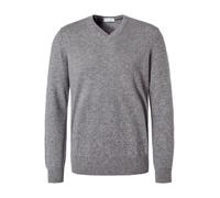 Gran Sasso Pullover Herren V-Ausschnitt Kaschmir grau, 54 (XL)