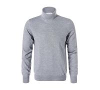 Gran Sasso Rollkragenpullover Herren Regular Fit Merinowolle grau, 46 (S)