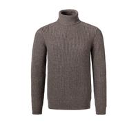 Gran Sasso Rollkragenpullover Herren Regular Fit Schurwolle braun, 56 (XXL)