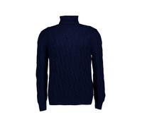 Gran Sasso Rollkragenpullover Herren Slim Fit blau, 50 (M)