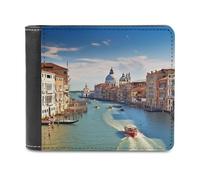 Grand C in Italy Ledergeldbörse für Herren und Damen, RFID-blockierend, extra Kapazität, ultrastarke Nähte, schlanke Geldscheinfach mit 8 Kartenfächern, Stil, Einheitsgröße, Stil:, Einheitsgröße