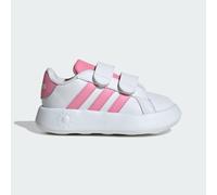 adidas Grand Court Hook and Loop schuhe weiß rein babyrosa - 26