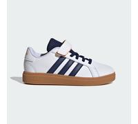 Adidas Unisex Kinder Grand Court 2.0 Shoes Children, FTWR White/Dark blue/GUM10, 32 EU