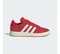 Sneaker ADIDAS SPORTSWEAR "GRAND COURT BASE 00S" Gr. 43, better scarlet, clear pink, sanftes weiß, Leder, Synthetik, Schuhe (29721344-43) better scarlet, clear pink, sanftes weiß