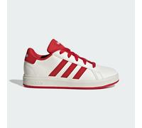 Adidas Unisex Kinder Grand Court Lifestyle Tennis Schnürschuhe, Off White Collegiate Red Core Black, 4 UK Child