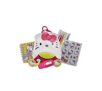 Grandi Giochi Hello Kitty Mini-Rucksack Hello Kitty Art & Craft, 3 Modelle mit Karabinerhaken zum Aufhängen und nicht wählbar, enthält Notizbuch, Aufkleber und andere Acessoren, für Kinder ab 3 Jahren
