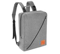Granori Handgepäck Rucksack 40x30x10 cm - Leichter Flugzeug Bord-/ Kabinengepäck Reiserucksack 12 l | Kabinen Reisetasche Gepäck Maße ideal für Lufthansa Flug (Grau)