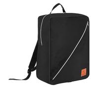 Granori Handgepäck Rucksack 55x40x20 cm - Leichter XXL Flugzeug Bord-/ Kabinengepäck Reiserucksack 44 l | max. Maße Gepäck Flug Reisetasche groß für diverse Airlines (Schwarz)