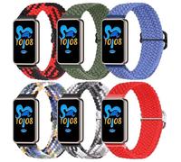 Gransho kompatibel mit Honor Band 9/10 Uhrenarmband Watchband Nylon Sport Outdoor NO250819 (J [Pack of 6])