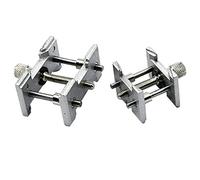 Graootoly 2 Set Metall Uhr Bewegung Halter Basis Multifunktions für Uhrmacher Uhr Uhren Reparatur Zubehör, silber