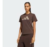 adidas Damen Animal Graphic T-Shirt (Größe XS, braun)