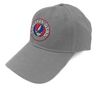 Grateful Dead Baseball Cap Steal Your Face Band Logo Nue offiziell Grau Unisex One Size