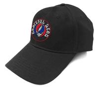 Grateful Dead Baseball Cap Steal Your Face Band Logo Nue Schwarz Unisex Snapback One Size