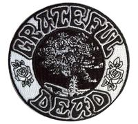 Grateful Dead Bertha Circle Gewebter Aufnäher, schwarz / weiß, Einheitsgröße