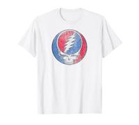 Grateful Dead Distressed Steal Your Face Logo Vintage Band T-Shirt