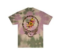 Grateful Dead Floral Earth Steal Your Face Tie Dye T-Shirt, Mehrfarbig, XL